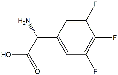 (2R)-2-AMINO-2-(3,4,5-TRIFLUOROPHENYL)ACETIC ACID 구조식 이미지