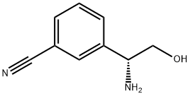 (R)-3-(1-Amino-2-hydroxyethyl)benzonitrile Structure