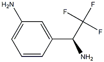 (S)-3-(1-amino-2,2,2-trifluoroethyl)aniline 구조식 이미지