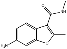 6-amino-N,2-dimethyl-3-benzofurancarboxamide Structure