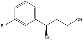 (R)-3-AMINO-3-(3-BROMO-PHENYL)-PROPAN-1-OL Structure