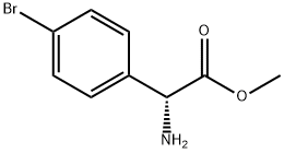 METHYL (2R)-2-AMINO-2-(4-BROMOPHENYL)ACETATE 구조식 이미지