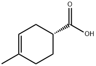 (+)-(1R)-4-methyl-cyclohex-3-enecarboxylic acid Structure