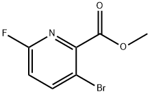 methyl 3-bromo-6-fluoropyridine-2-carboxylate 구조식 이미지