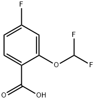 4-(Difluoromethoxy)-2-fluorobenzoicacid Structure