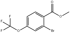 2-Bromo-4-(trifluoromethoxy)benzoic acid methyl ester Structure