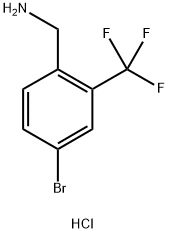 (4-bromo-2-(trifluoromethyl)phenyl)methanamine Structure
