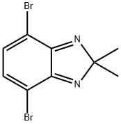 4,7-dibromo-2,2-dimethyl-2H-benzo[d]imidazole Structure