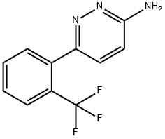 3-Pyridazinamine, 6-[2-(trifluoromethyl)phenyl]- 구조식 이미지