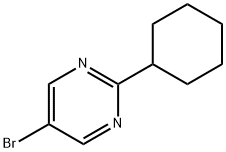 5-Bromo-2-(cyclohexyl)pyrimidine Structure