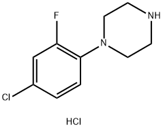 1-(4-Chloro-2-fluorophenyl)piperazine Dihydrochloride Structure