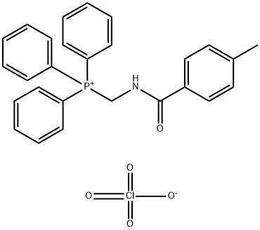 ((4-METHYL-BENZOYLAMINO)-METHYL)-TRIPHENYL-PHOSPHONIUM, PERCHLORATE 구조식 이미지