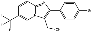 [2-(4-Bromo-phenyl)-6-trifluoromethyl-imidazo[1,2-a]pyridin-3-yl]-methanol Structure