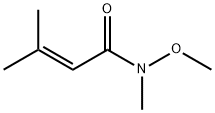 N-methoxy-N,3-dimethylbut-2-enamide 구조식 이미지
