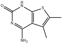4-amino-5,6-dimethylthieno[2,3-d]pyrimidin-2(1H)-one 구조식 이미지