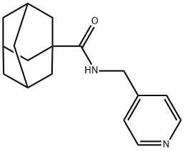 N-(pyridin-4-ylmethyl)adamantane-1-carboxamide Structure