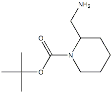 tert-butyl 2-(aminomethyl)piperidine-1-carboxylate 구조식 이미지