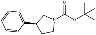 tert-butyl(S)-3-phenylpyrrolidine-1-carboxylate 구조식 이미지