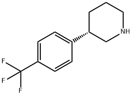 (S)-3-(4-(trifluoromethyl)phenyl)piperidine Structure