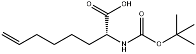 (R)-N-Boc-2-(5'-hexyl)glycine Structure
