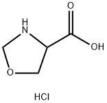 4-Oxazolidine carbocylic acid hydrochloride 구조식 이미지