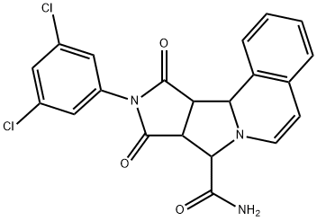 10-(3,5-dichlorophenyl)-9,11-dioxo-8a,9,10,11,11a,11b-hexahydro-8H-pyrrolo[3',4':3,4]pyrrolo[2,1-a]isoquinoline-8-carboxamide Structure
