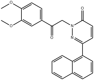 2-[2-(3,4-dimethoxyphenyl)-2-oxoethyl]-6-(naphthalen-1-yl)pyridazin-3(2H)-one Structure