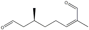 (S,Z)-2,6-dimethyloct-2-enedial 구조식 이미지