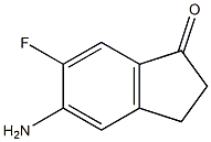 5-Amino-6-fluoro-indan-1-one Structure