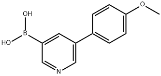 5-(4-methoxyphenyl)pyridin-3-ylboronic acid 구조식 이미지