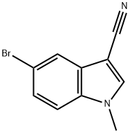 5-bromo-1-methyl-1H-indole-3-carbonitrile Structure