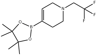 4-(4,4,5,5-tetramethyl-1,3,2-dioxaborolan-2-yl)-1-(2,2,2-trifluoroethyl)-1,2,3,6-tetrahydropyridine Structure