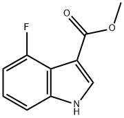 4-Fluoro-1H-indole-3-carboxylic acid methyl ester Structure