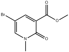 methyl 5-bromo-1-methyl-2-oxo-1,2-dihydropyridine-3-carboxylate 구조식 이미지