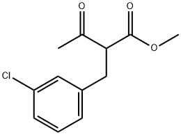 methyl 2-(3-chlorobenzyl)-3-oxobutanoate 구조식 이미지