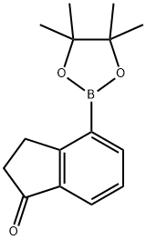 2,3-dihydro-4-(4,4,5,5-tetramethyl-1,3,2-dioxaborolan-2-yl)inden-1-one 구조식 이미지