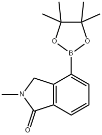 2-Methyl-4-(4,4,5,5-tetramethyl-[1,3,2]dioxaborolan-2-yl)-2,3-dihydro-isoindol-1-one 구조식 이미지