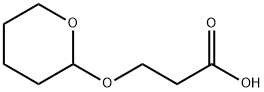 3-(tetrahydro-2H-pyran-2-yloxy) propanoic acid 구조식 이미지