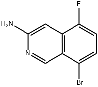 8-bromo-5-fluoroisoquinolin-3-amine 구조식 이미지