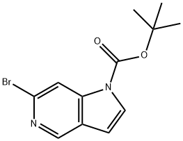 tert-Butyl 6-bromo-1H-pyrrolo[3,2-c]pyridine-1-carboxylate 구조식 이미지