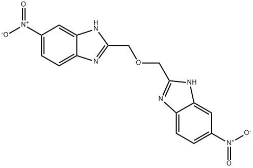 5-nitro-2-{[(6-nitro-1H-benzimidazol-2-yl)methoxy]methyl}-1H-benzimidazole Structure