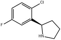 (R)-2-(2-chloro-5-fluorophenyl)pyrrolidine Structure