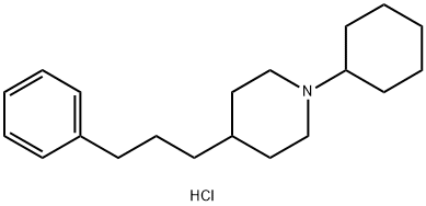 1-Cyclohexyl-4-(3-phenylpropyl)piperidine hydrochloride Structure