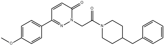 2-[2-(4-benzylpiperidin-1-yl)-2-oxoethyl]-6-(4-methoxyphenyl)pyridazin-3(2H)-one Structure