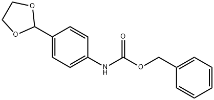 Benzyl (4-(1,3-dioxolan-2-yl)phenyl)carbamate Structure