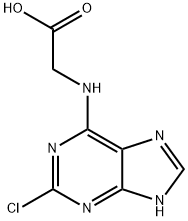 (2-Chloro-9H-purin-6-ylamino)-acetic acid Structure