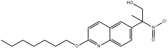 2-(2-(heptyloxy)quinolin-6-yl)-2-nitropropan-1-ol Structure