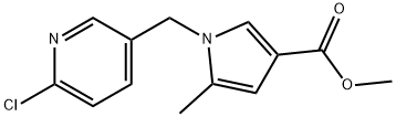 Methyl 1-((6-chloropyridin-3-yl)methyl)-5-methyl-1H-pyrrole-3-carboxylate Structure