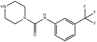 N-[3-(trifluoromethyl)phenyl]-1-Piperazinecarboxamide Structure