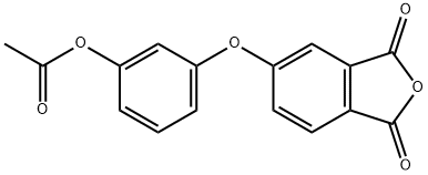 3-((1,3-Dioxo-1,3-dihydroisobenzofuran-5-yl)oxy)phenyl acetate 구조식 이미지